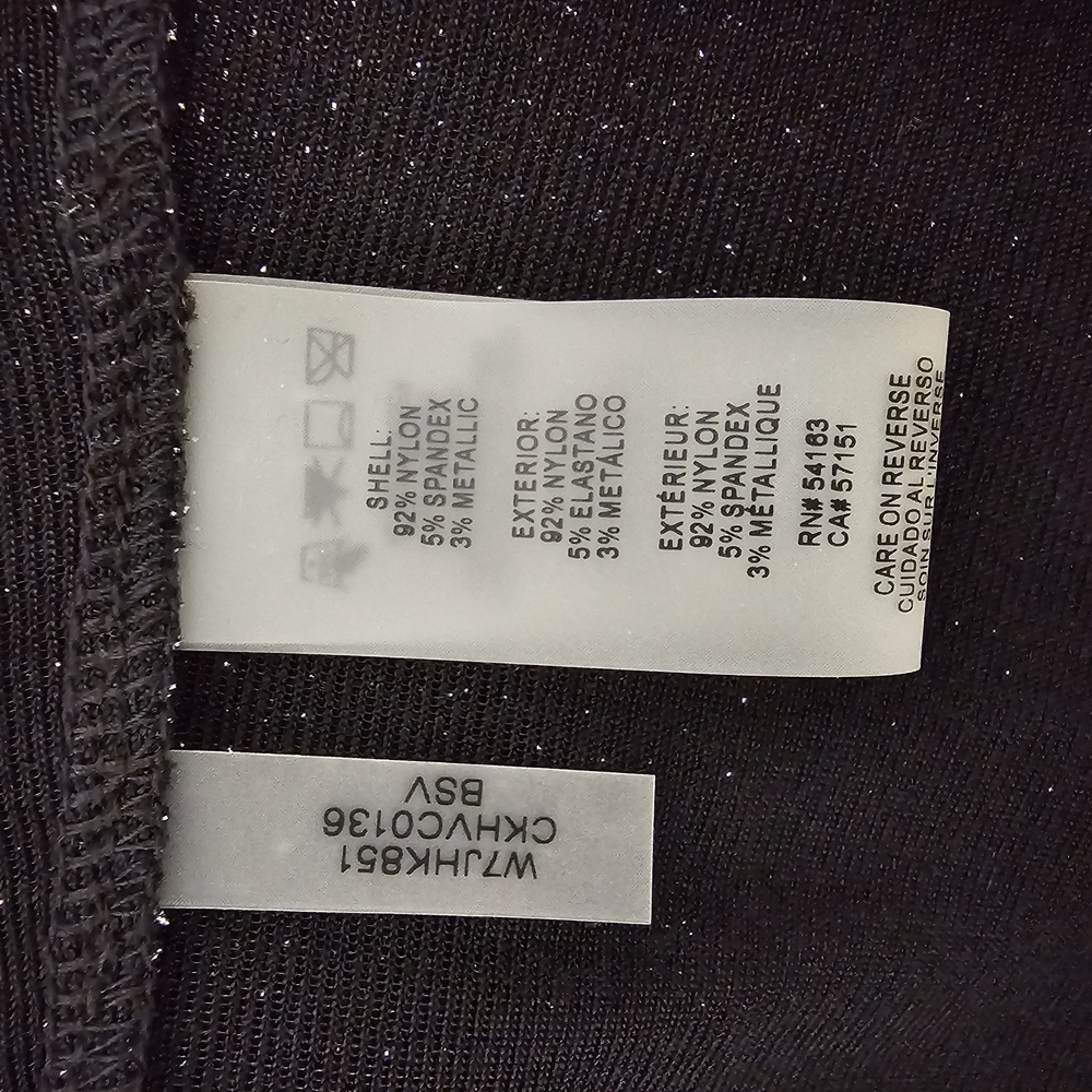 Calvin Klein Women's Sheer Shimmer Blouse - Size 1X - Picture 5 of 7